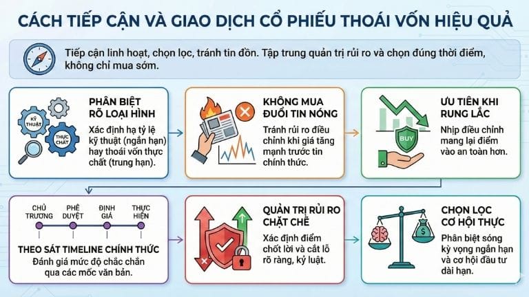 Cách tiếp cận và giao dịch cổ phiếu thoái vốn hiệu quả