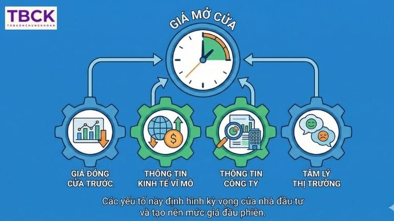 Các yếu tố có thể ảnh hưởng đến giá mở cửa