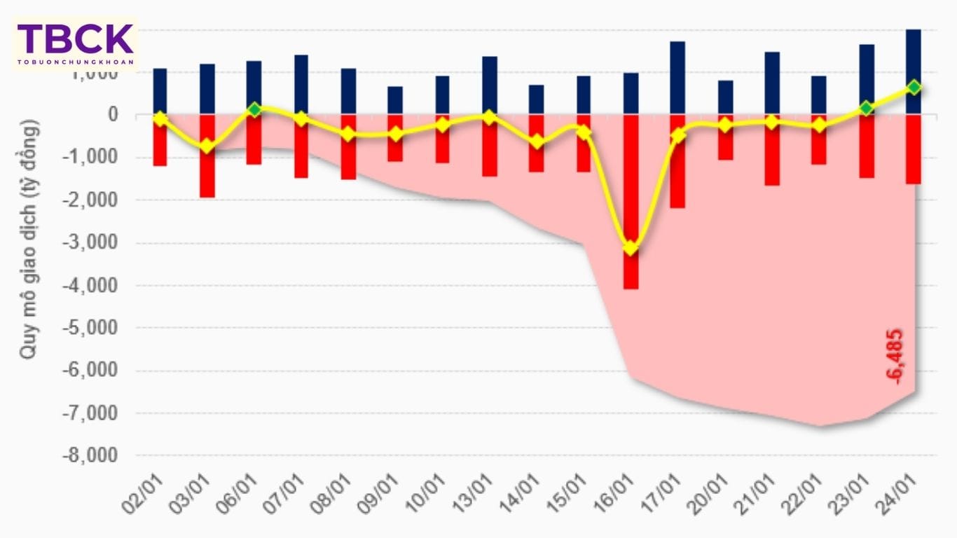 Khối ngoại bán ròng là gì?
