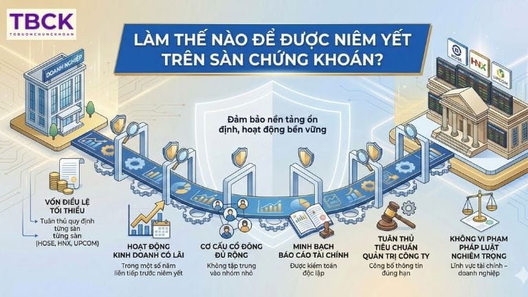 Làm thế nào để được niêm yết trên sàn chứng khoán?
