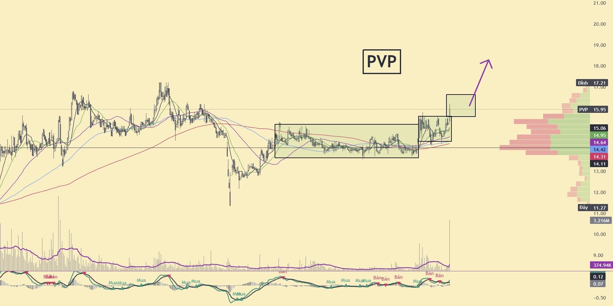 Biểu đồ cổ phiếu PVP