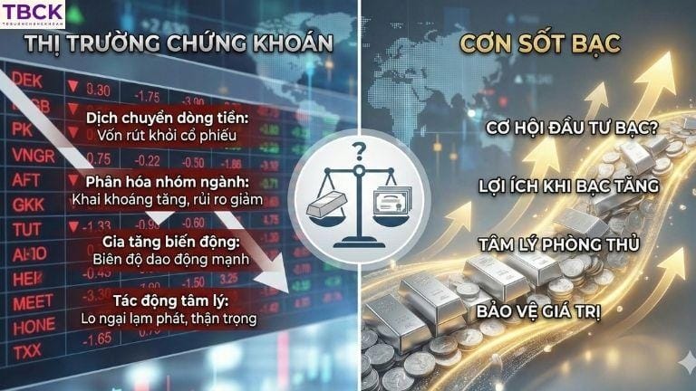 Cơn sốt bạc ảnh hưởng gì đến thị trường chứng khoán?