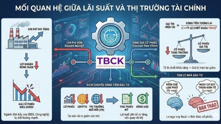 Mối quan hệ giữa lãi suất và thị trường tài chính