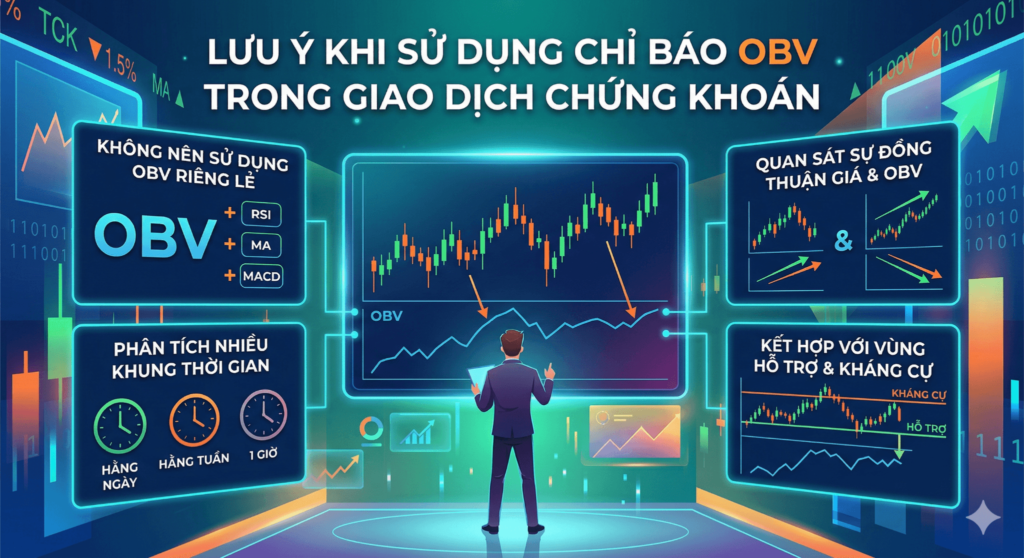 Lưu ý khi sử dụng chỉ báo OBV trong giao dịch chứng khoán