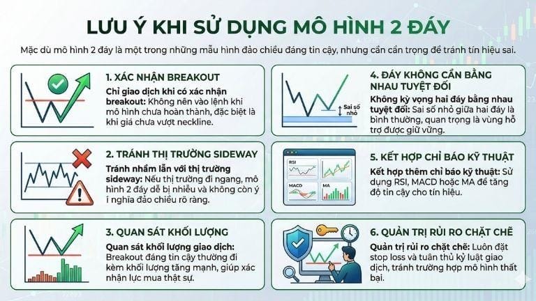 Lưu ý khi sử dụng mô hình 2 đáy