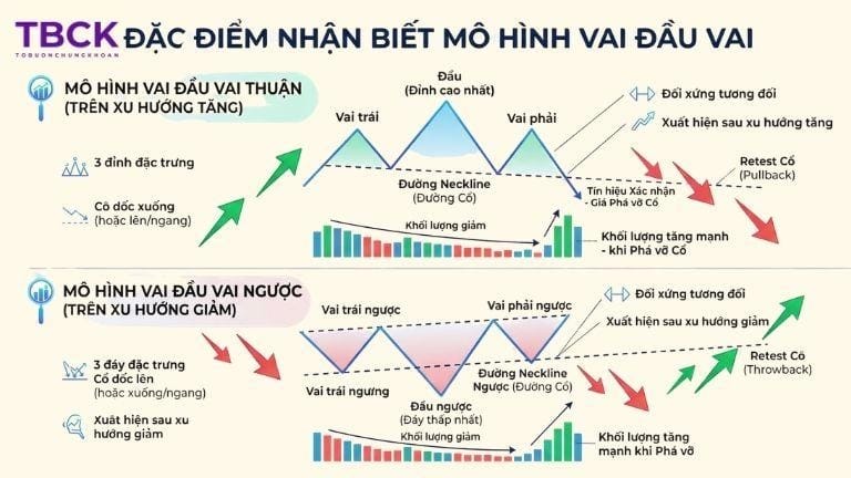 Đặc điểm nhận biết mô hình vai đầu vai 